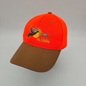 Pensacola State College Strapback Hat Cap Safety Blaze Orange Bird Hunting OSFA